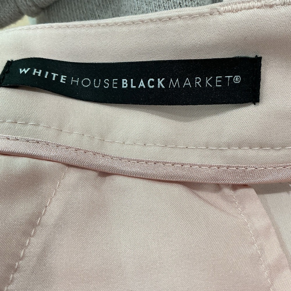 White House Black Market The 5" Short Classic Tailored Womens Pale Pink Size 12P - Picture 5 of 6